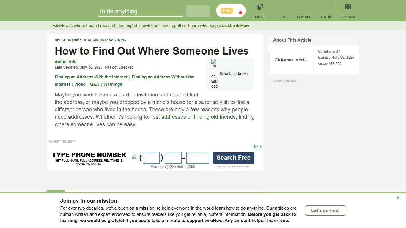 How to Find Out Where Someone Lives: 8 Steps (with Pictures)